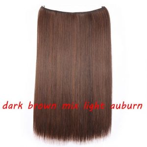 20 inch Invisible Wire No Clip One Piece Halo Hair Extensions Wave Straight Synthetic 60 Styles - FREE Shipping - Smart and Cool Stuff