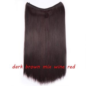 20 inch Invisible Wire No Clip One Piece Halo Hair Extensions Wave Straight Synthetic 60 Styles - FREE Shipping - Smart and Cool Stuff