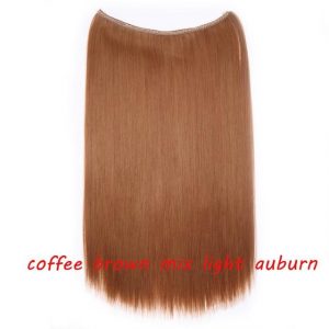 20 inch Invisible Wire No Clip One Piece Halo Hair Extensions Wave Straight Synthetic 60 Styles - FREE Shipping - Smart and Cool Stuff