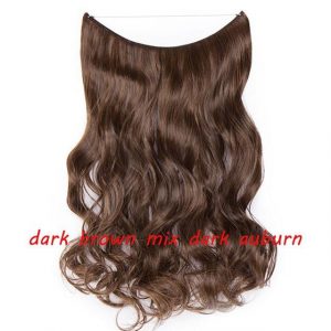 20 inch Invisible Wire No Clip One Piece Halo Hair Extensions Wave Straight Synthetic 60 Styles - FREE Shipping - Smart and Cool Stuff