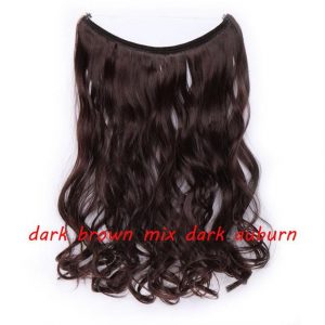 20 inch Invisible Wire No Clip One Piece Halo Hair Extensions Wave Straight Synthetic 60 Styles - FREE Shipping - Smart and Cool Stuff