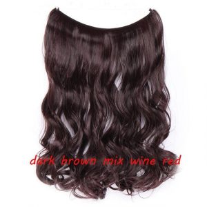 20 inch Invisible Wire No Clip One Piece Halo Hair Extensions Wave Straight Synthetic 60 Styles - FREE Shipping - Smart and Cool Stuff