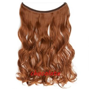 20 inch Invisible Wire No Clip One Piece Halo Hair Extensions Wave Straight Synthetic 60 Styles - FREE Shipping - Smart and Cool Stuff