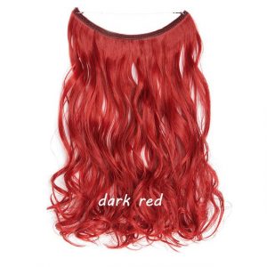 20 inch Invisible Wire No Clip One Piece Halo Hair Extensions Wave Straight Synthetic 60 Styles - FREE Shipping - Smart and Cool Stuff