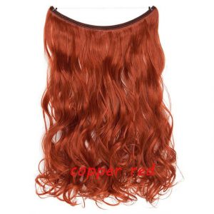 20 inch Invisible Wire No Clip One Piece Halo Hair Extensions Wave Straight Synthetic 60 Styles - FREE Shipping - Smart and Cool Stuff