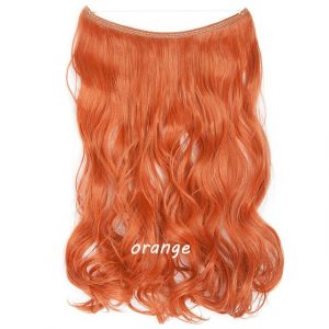 20 inch Invisible Wire No Clip One Piece Halo Hair Extensions Wave Straight Synthetic 60 Styles - FREE Shipping - Smart and Cool Stuff