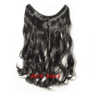 20 inch Invisible Wire No Clip One Piece Halo Hair Extensions Wave Straight Synthetic 60 Styles - FREE Shipping - Smart and Cool Stuff