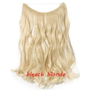 20 inch Invisible Wire No Clip One Piece Halo Hair Extensions Wave Straight Synthetic 60 Styles - FREE Shipping - Smart and Cool Stuff