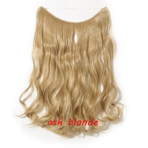 20 inch Invisible Wire No Clip One Piece Halo Hair Extensions Wave Straight Synthetic 60 Styles - FREE Shipping - Smart and Cool Stuff
