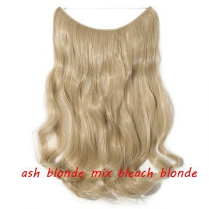 20 inch Invisible Wire No Clip One Piece Halo Hair Extensions Wave Straight Synthetic 60 Styles - FREE Shipping - Smart and Cool Stuff