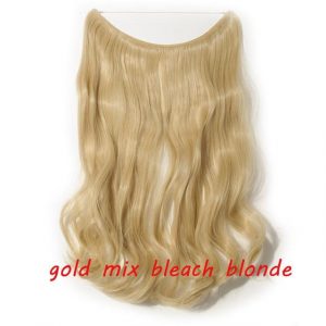 20 inch Invisible Wire No Clip One Piece Halo Hair Extensions Wave Straight Synthetic 60 Styles - FREE Shipping - Smart and Cool Stuff