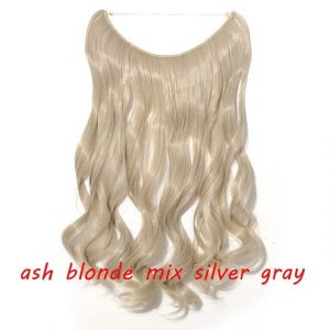 20 inch Invisible Wire No Clip One Piece Halo Hair Extensions Wave Straight Synthetic 60 Styles - FREE Shipping - Smart and Cool Stuff