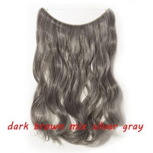 20 inch Invisible Wire No Clip One Piece Halo Hair Extensions Wave Straight Synthetic 60 Styles - FREE Shipping - Smart and Cool Stuff
