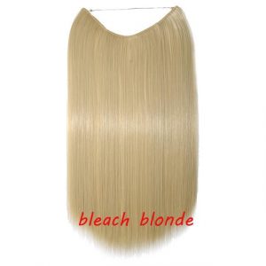 20 inch Invisible Wire No Clip One Piece Halo Hair Extensions Wave Straight Synthetic 60 Styles - FREE Shipping - Smart and Cool Stuff