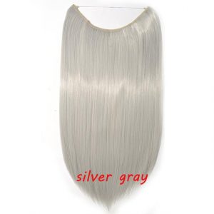 20 inch Invisible Wire No Clip One Piece Halo Hair Extensions Wave Straight Synthetic 60 Styles - FREE Shipping - Smart and Cool Stuff
