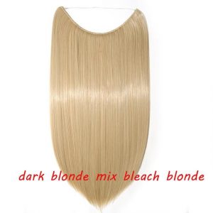 20 inch Invisible Wire No Clip One Piece Halo Hair Extensions Wave Straight Synthetic 60 Styles - FREE Shipping - Smart and Cool Stuff