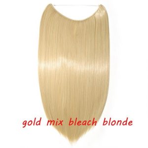 20 inch Invisible Wire No Clip One Piece Halo Hair Extensions Wave Straight Synthetic 60 Styles - FREE Shipping - Smart and Cool Stuff
