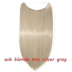 20 inch Invisible Wire No Clip One Piece Halo Hair Extensions Wave Straight Synthetic 60 Styles - FREE Shipping - Smart and Cool Stuff