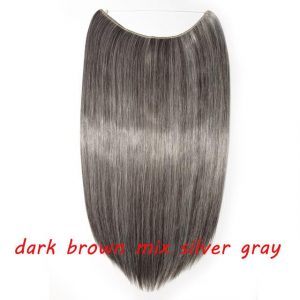 20 inch Invisible Wire No Clip One Piece Halo Hair Extensions Wave Straight Synthetic 60 Styles - FREE Shipping - Smart and Cool Stuff