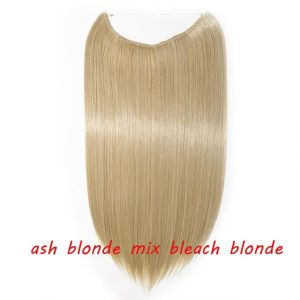 20 inch Invisible Wire No Clip One Piece Halo Hair Extensions Wave Straight Synthetic 60 Styles - FREE Shipping - Smart and Cool Stuff